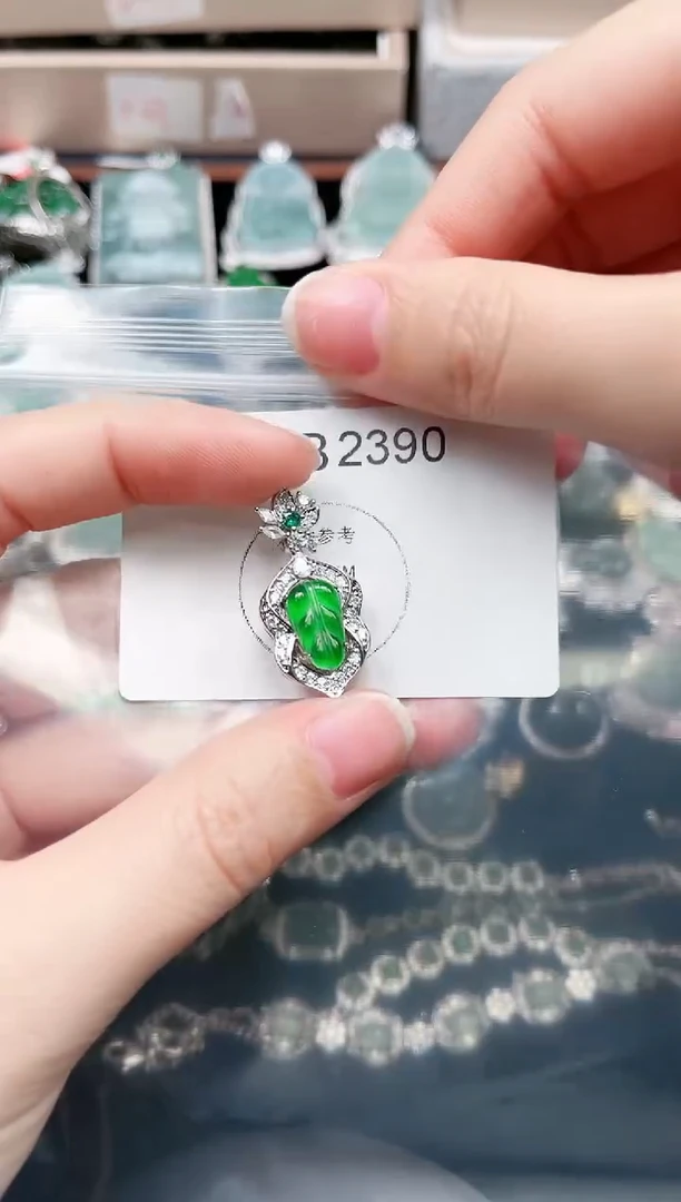 【闪购商品】翡翠颈饰未镶嵌2390赠皮绳