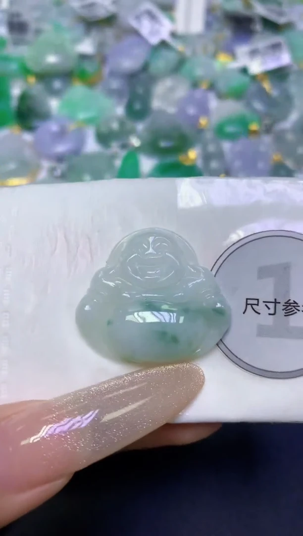 颈饰未镶嵌翡翠天然缅甸翡翠A货百元以上9元证书费自理