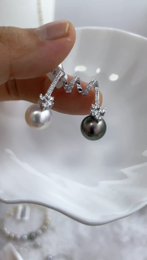 银S925镶嵌吊坠海水珍珠多样性发其一