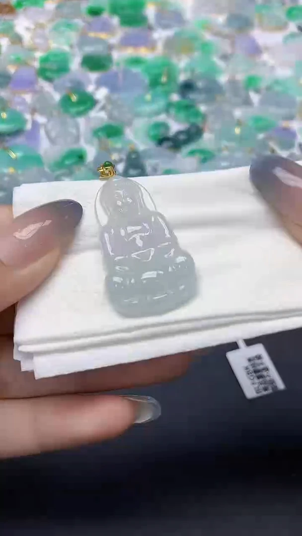 翡翠未镶嵌颈饰天然缅甸a货翡翠
