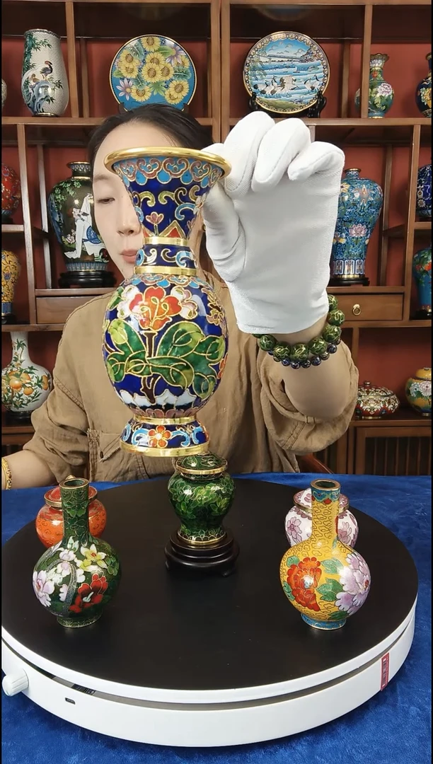 手工艺品琉璃花觚1支