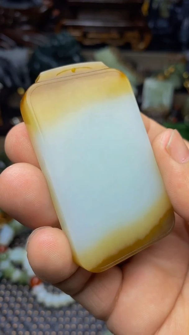 和田玉未镶嵌挂件1