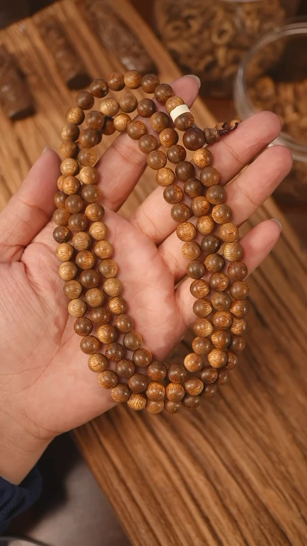 沉香手串菩萨棋软丝小棋楠0.85-28克xb1027