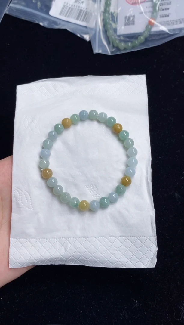 未镶嵌手串翡翠157号链接天然缅甸翡翠A货一物一证