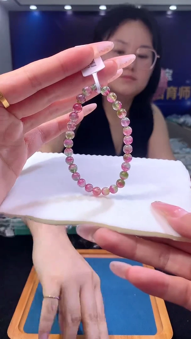 手链未镶嵌碧玺西瓜碧玺单圈6x（多样性发一）