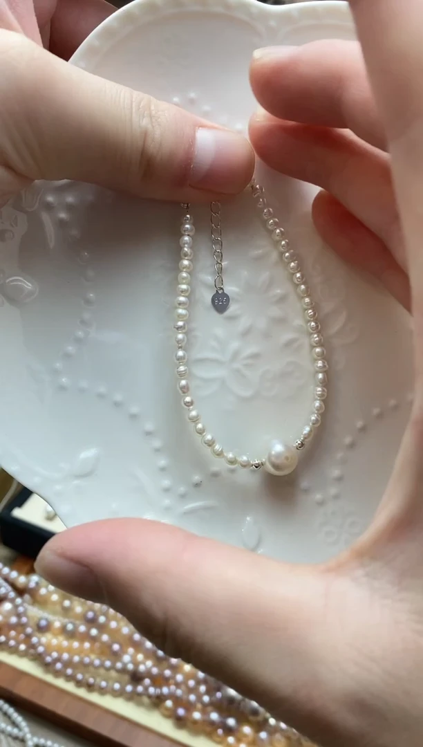 未镶嵌手绳淡水珍珠珍珠手链