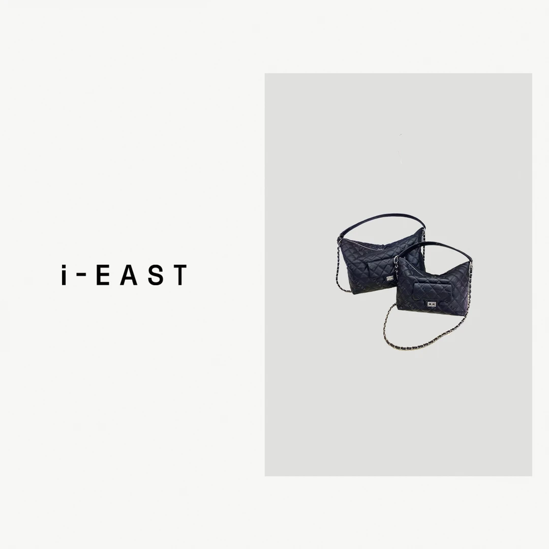 i-EAST 海岸灯塔~小香风菱格百搭斜跨包包-4D PS7599