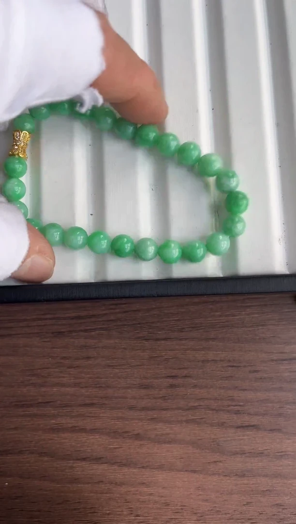 散珠翡翠翡翠手串卡8
