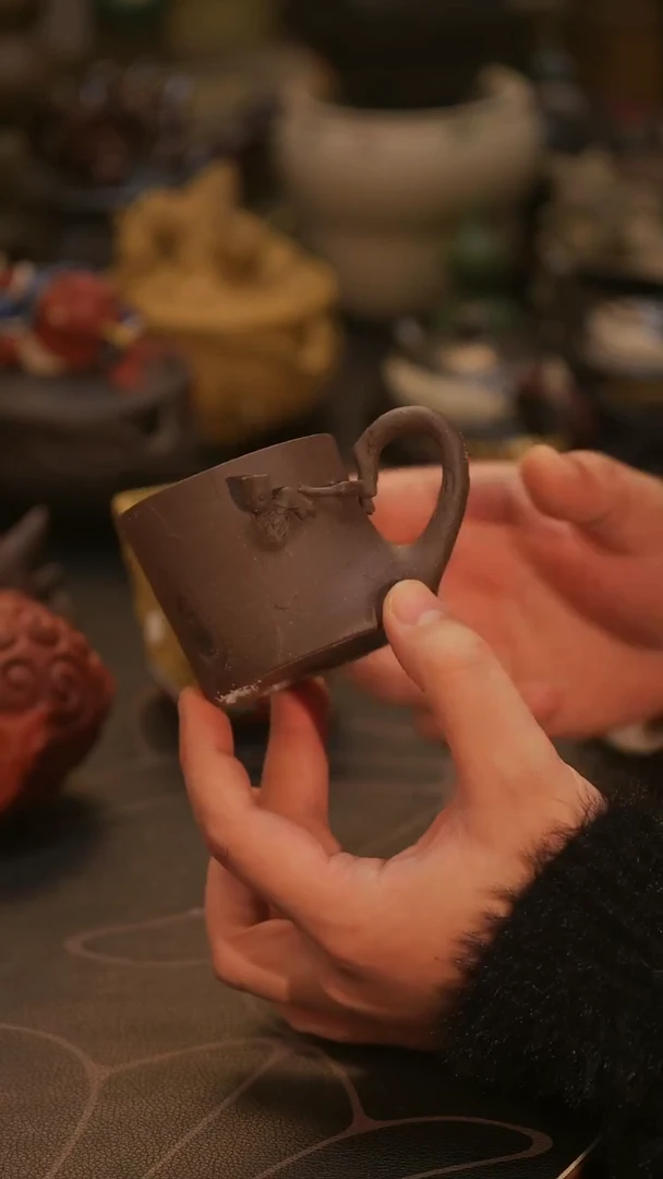 紫砂公道杯紫砂格鲁特杯