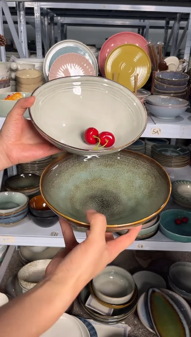 瓷片外贸尾货瑕疵满20包邮X2 QM面碗