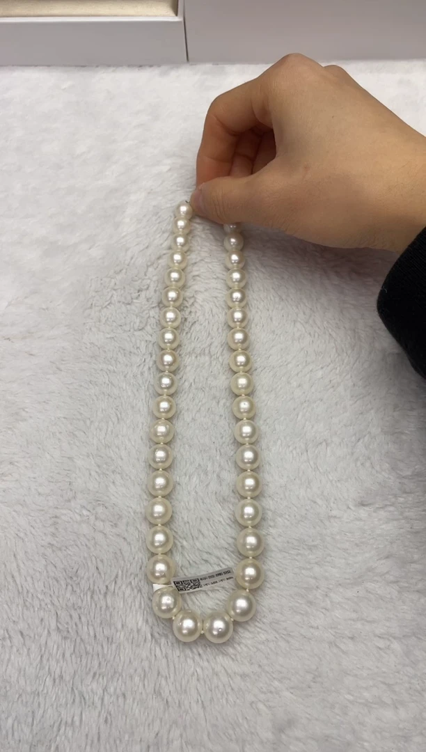 【闪购商品】海水珍珠颈饰未镶嵌澳白9-12mm（多样性发一）
