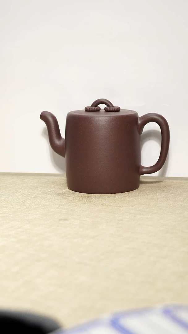 茶壶紫泥W*J紫泥双圈壶瑕疵