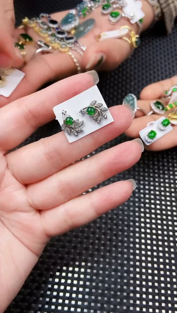 【闪购商品】翡翠耳饰未镶嵌11111111