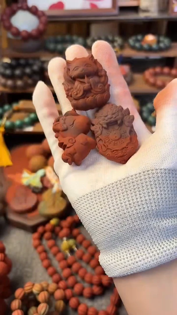 泥塑牡丹香牌三个一七