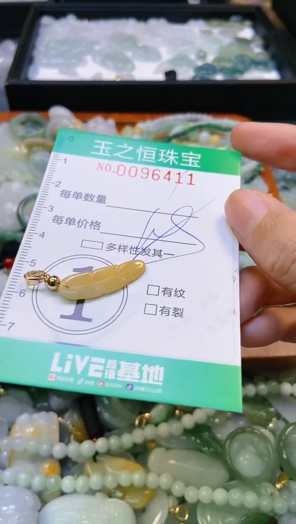 翡翠未镶嵌颈饰闪购0096411