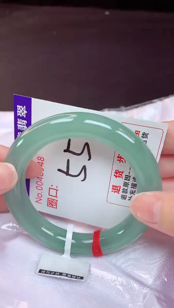未镶嵌手镯翡翠55（48小时鉴赏期 ）