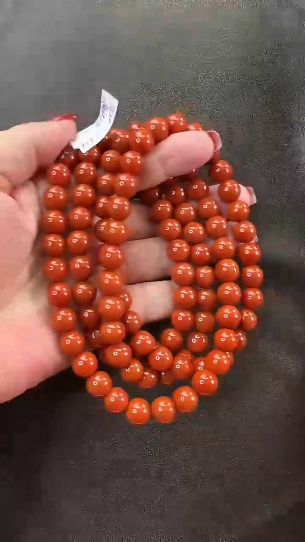 南红玛瑙未镶嵌颈饰项链