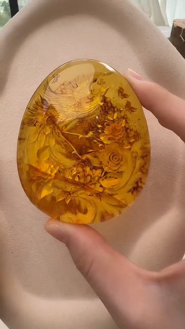 琥珀颈饰未镶嵌吊坠