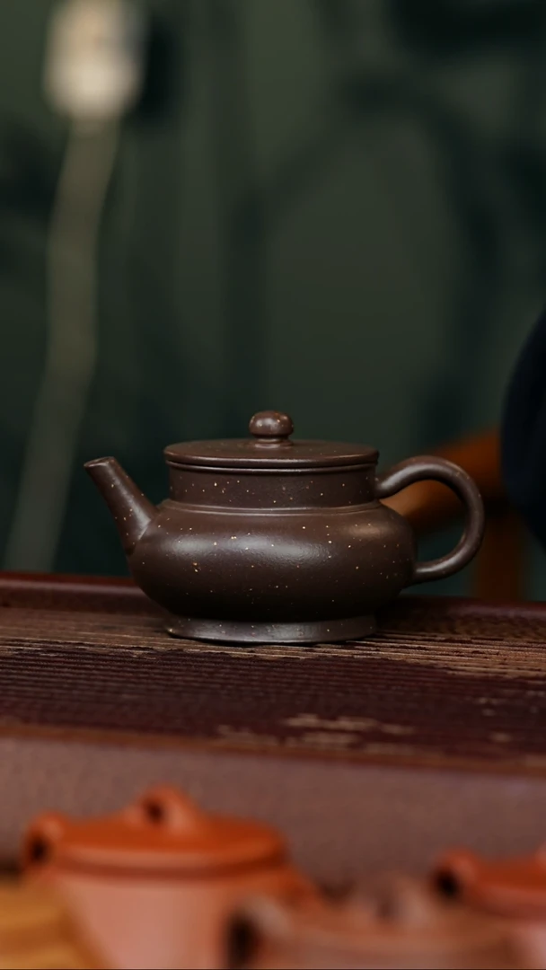【闪购商品】紫砂茶壶陈腐顶天青古发色铺砂无由壶
