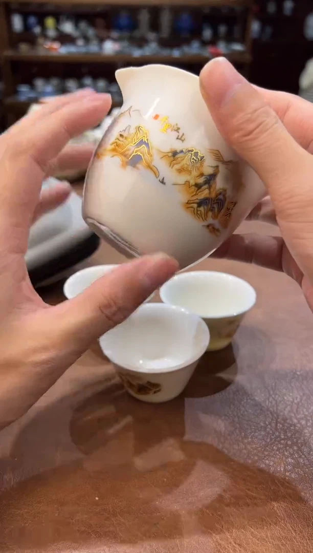 真的很便宜超好看会开片的旅行茶具