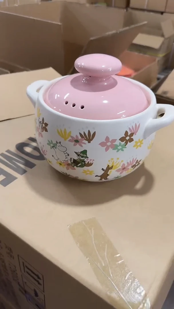 瓷片姆明花语高汤锅2.8L