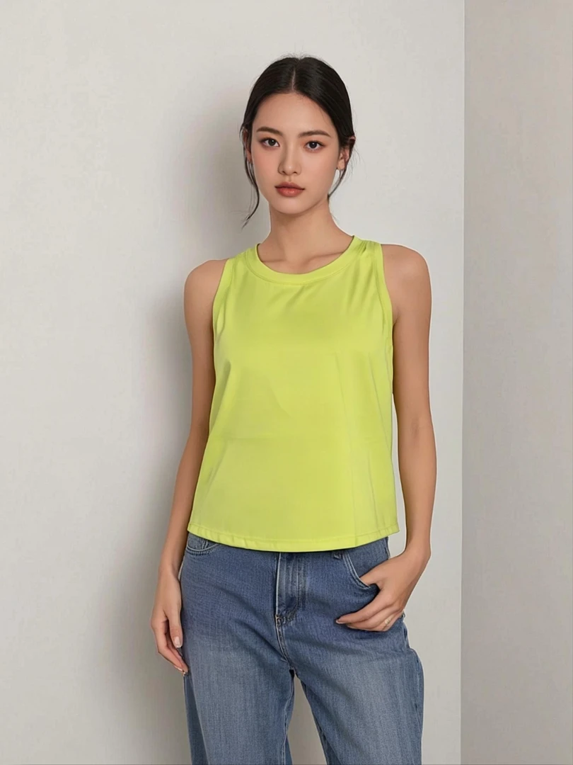 一体式运动背心带胸垫跑步健身瑜伽服减震透气美背外穿6907