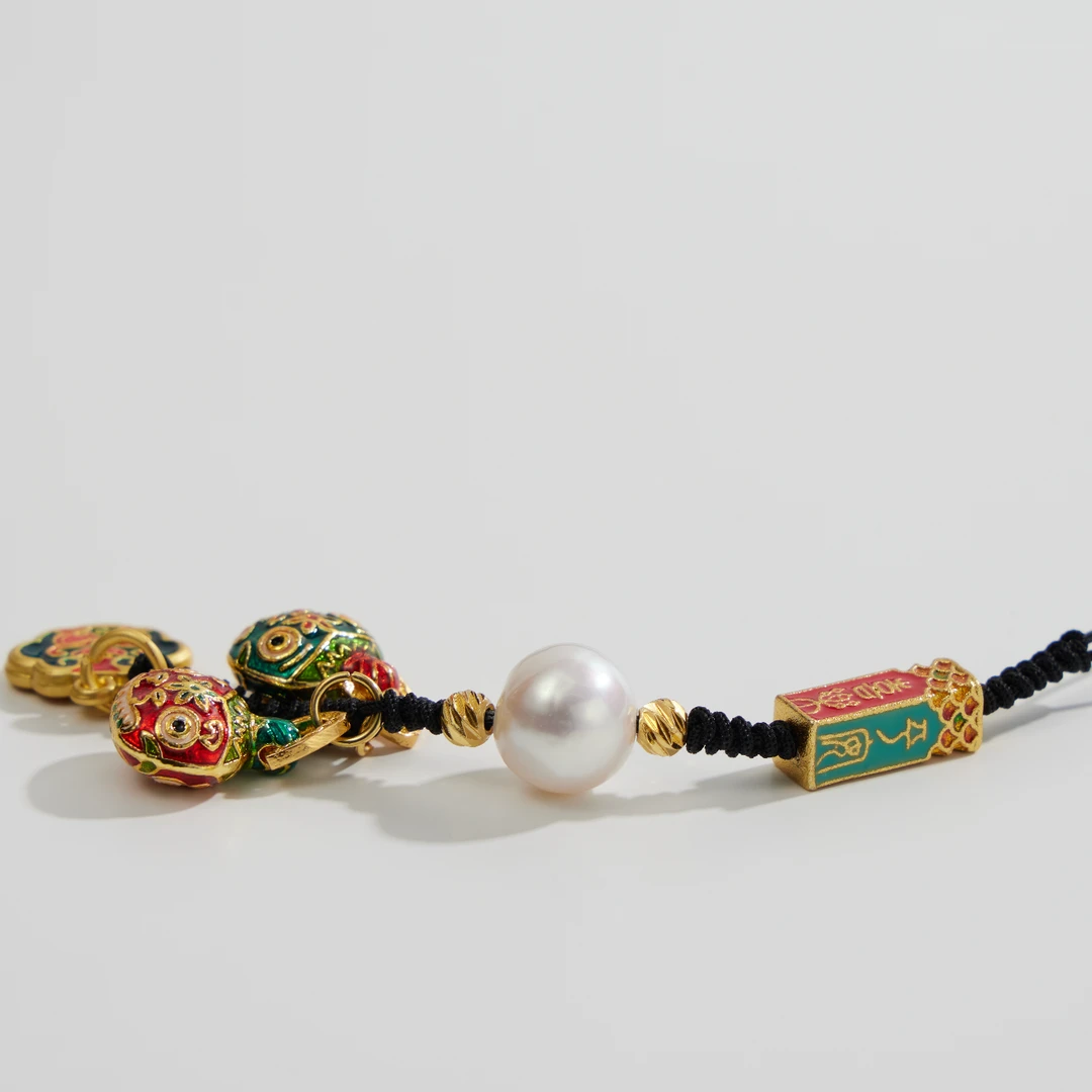 礼兰珠宝【小姨】淡水珍珠手机链10-11mm（圆巴）