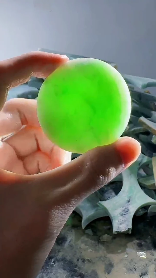 裸石翡翠缅甸翡翠A货文6519