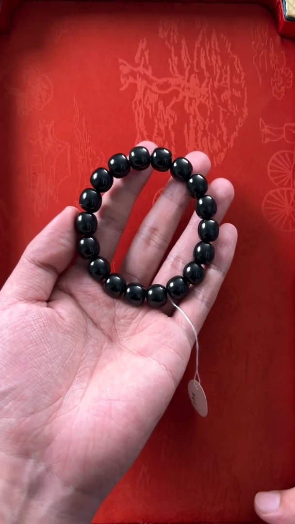 和田玉未镶嵌挂件新疆塔青11X12黑油亮（放漏拉新款！）