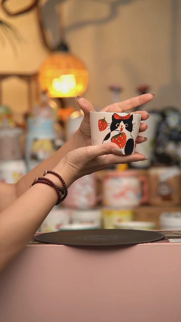 陶瓷小可乐杯134