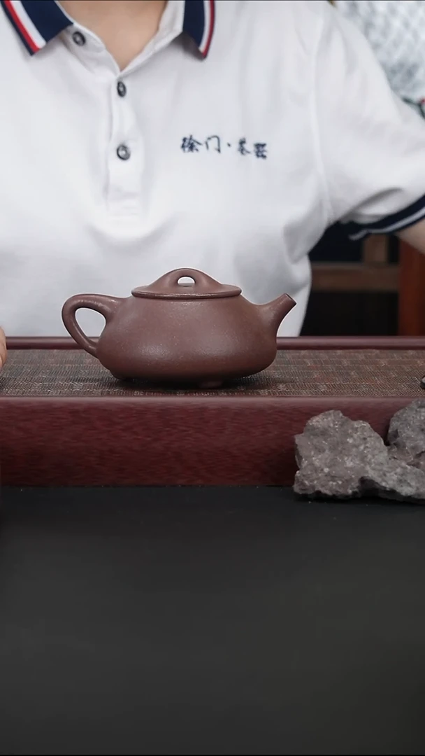 茶壶紫砂千禧紫泥 景舟石瓢