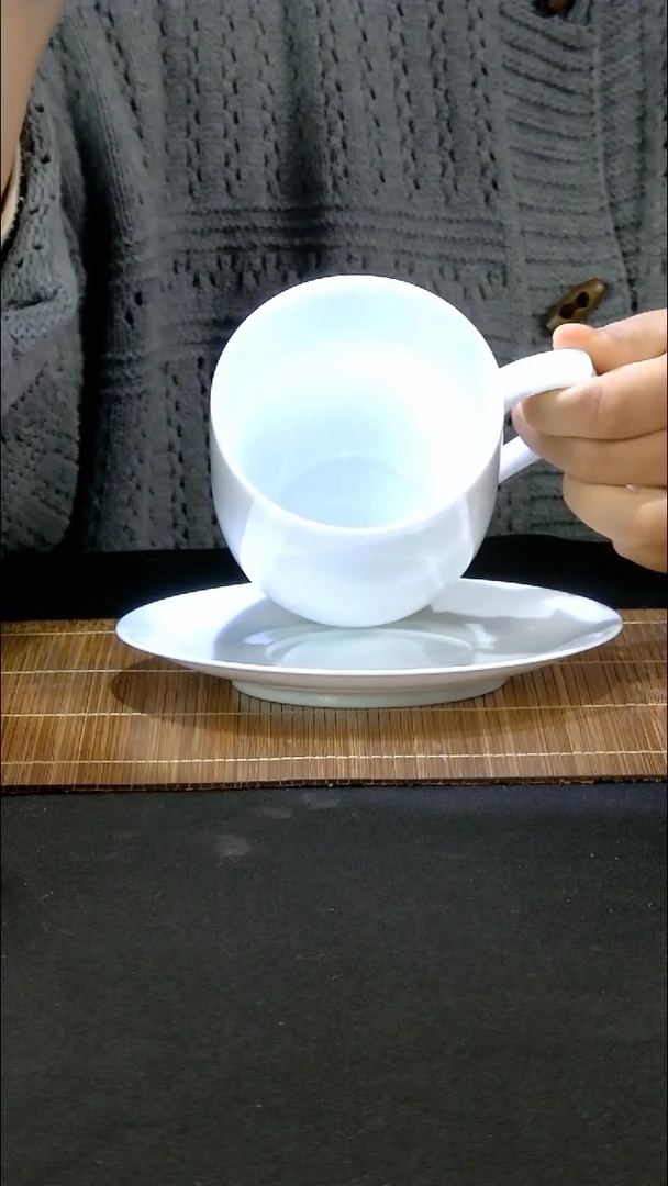 陶柴窑滑石子素胎二号杯