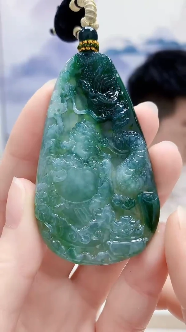 未镶嵌定制翡翠5028ry-毛货挂件151