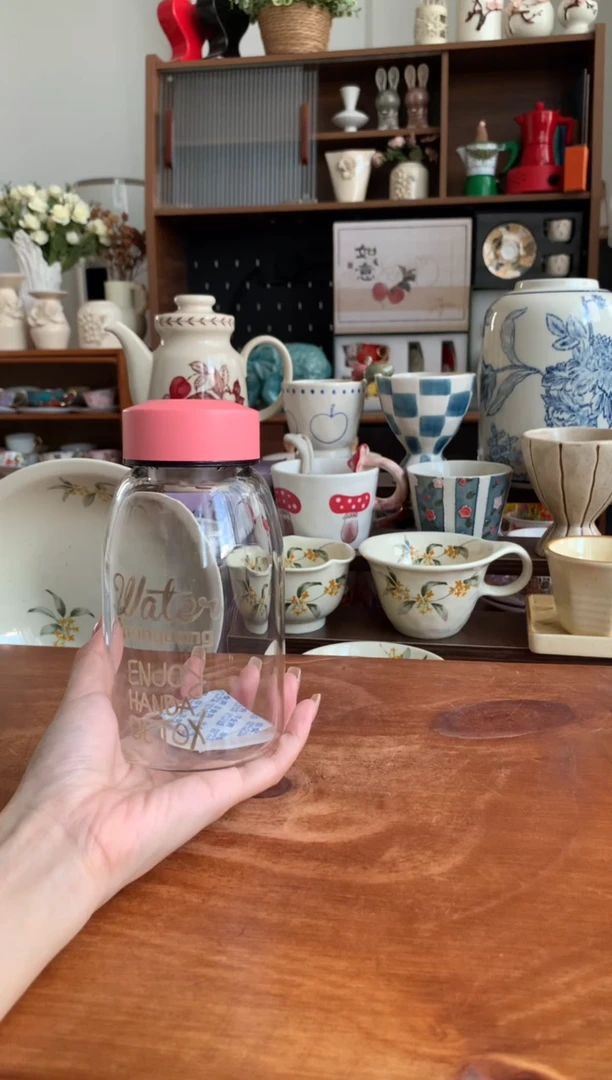瓷【清仓特惠】粉色耐高温玻璃杯