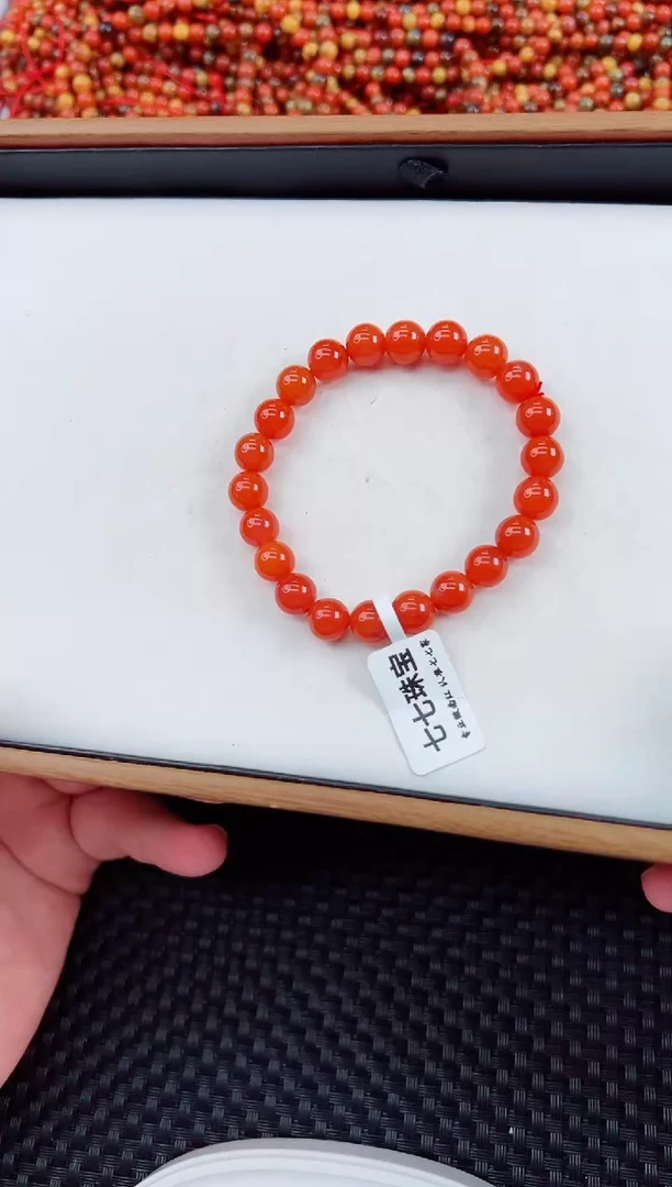 未镶嵌手串南红玛瑙保山杨柳滴水洞亮光8+