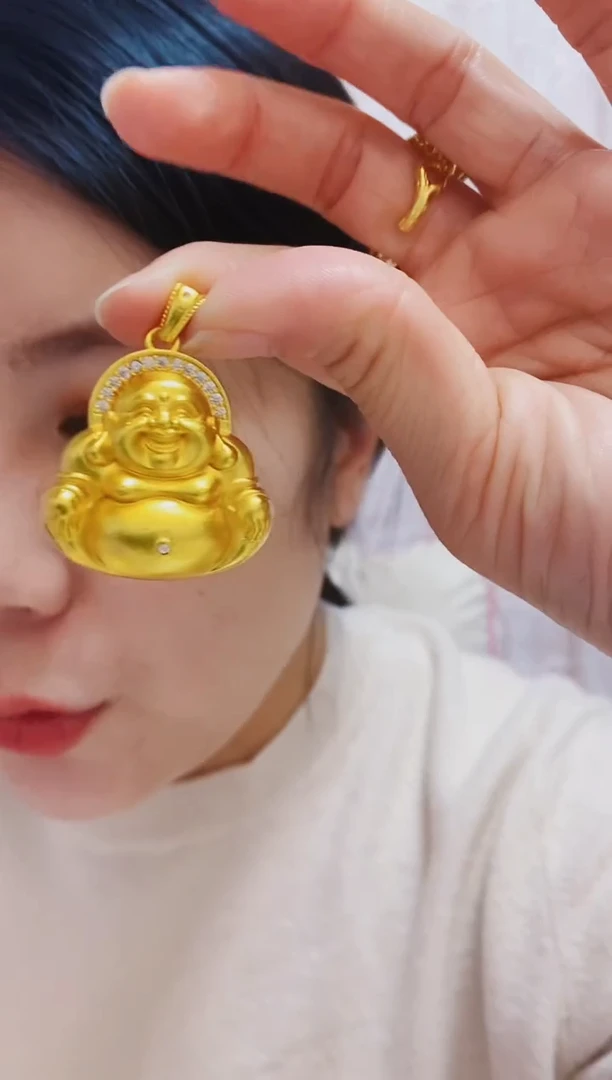 合金无010大肚佛吊坠