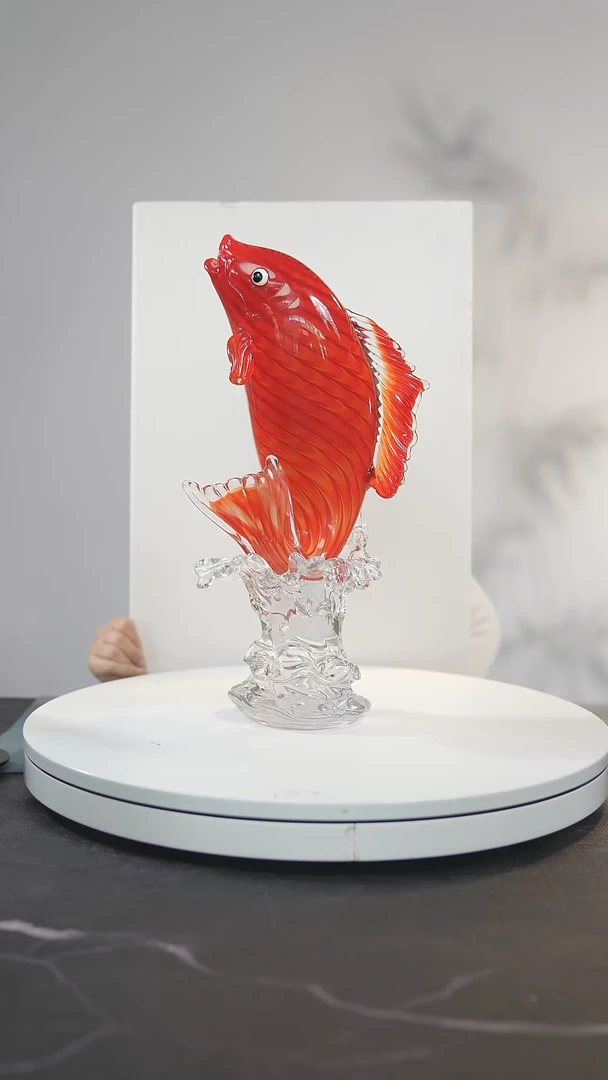【闪购商品】琉璃手工艺品鱼跃龙门