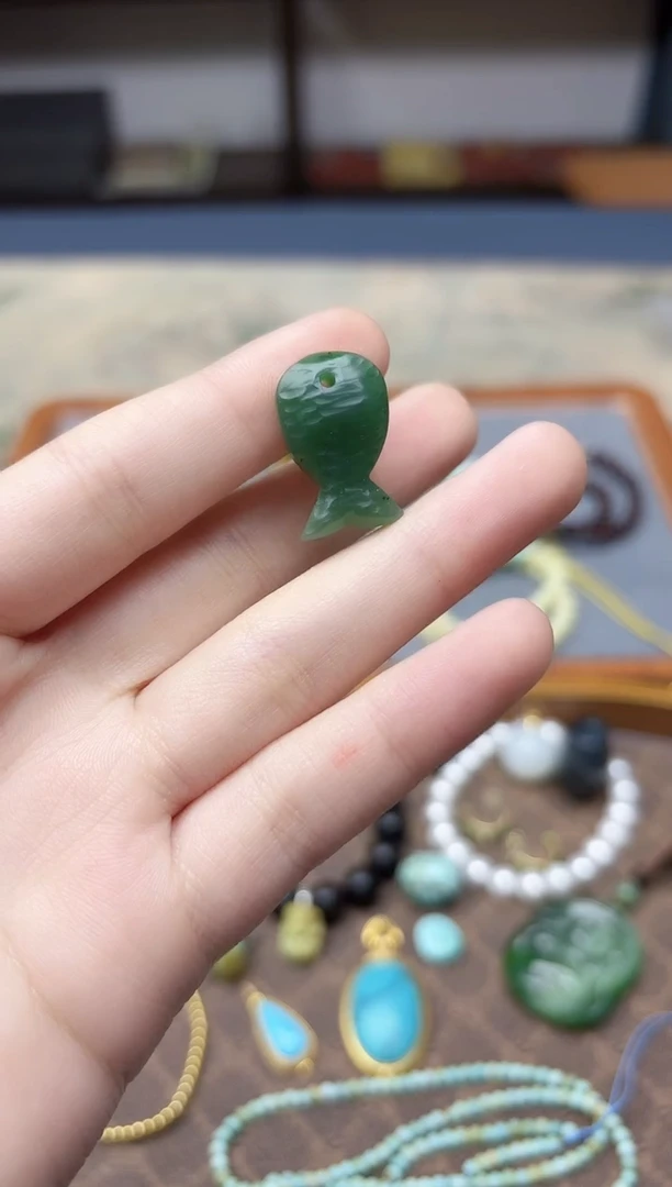 未镶嵌和田玉挂件和田玉鱼干ZX