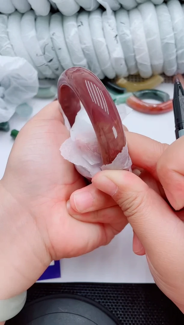 石英质玉手镯未镶嵌B77-56-57