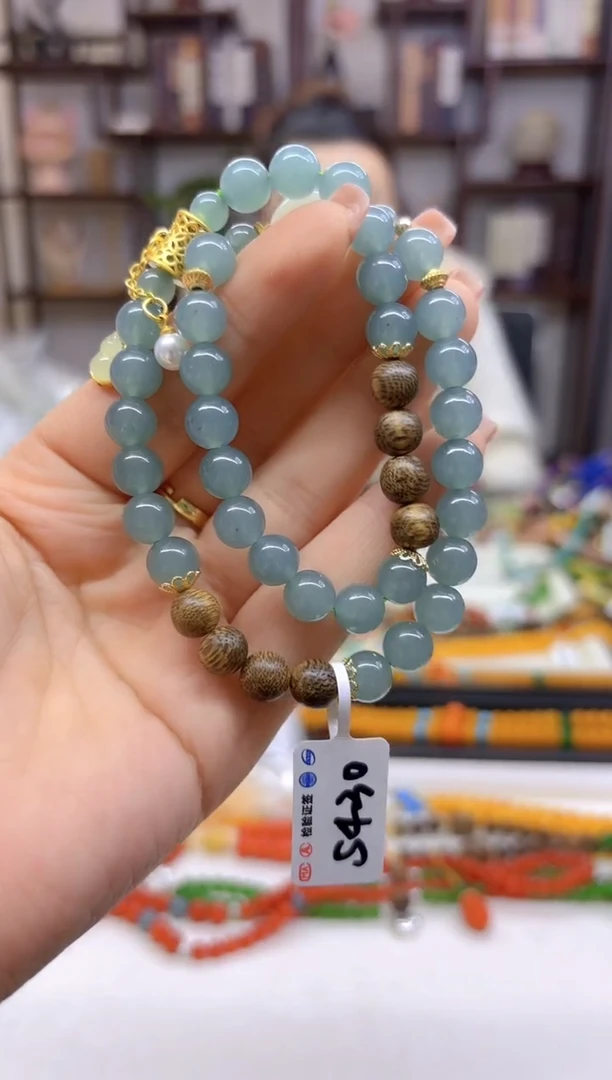 【闪购商品】翡翠手链未镶嵌DIY款S430