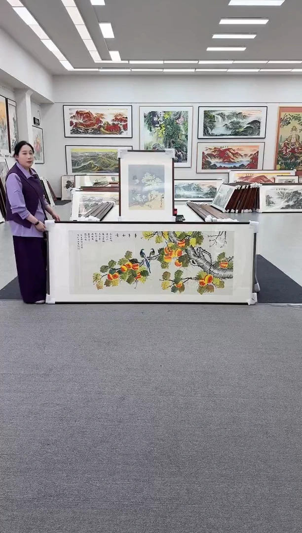 国画手绘  219*88   事事如意