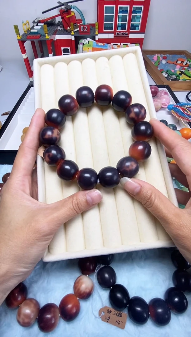 手串菩提根/象牙果手工干磨卡20苹果珠全品