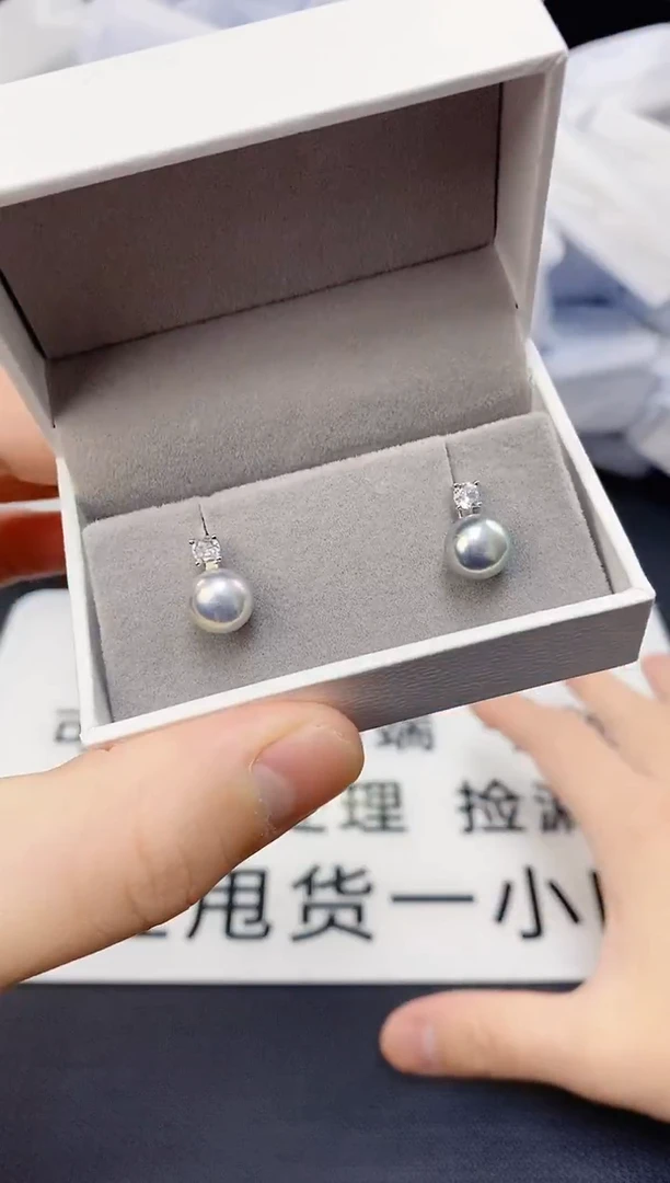 未镶嵌耳饰淡水珍珠ed1076