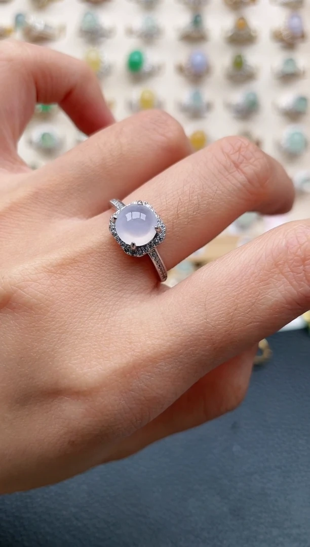 【闪购商品】翡翠戒指银S925镶嵌1111