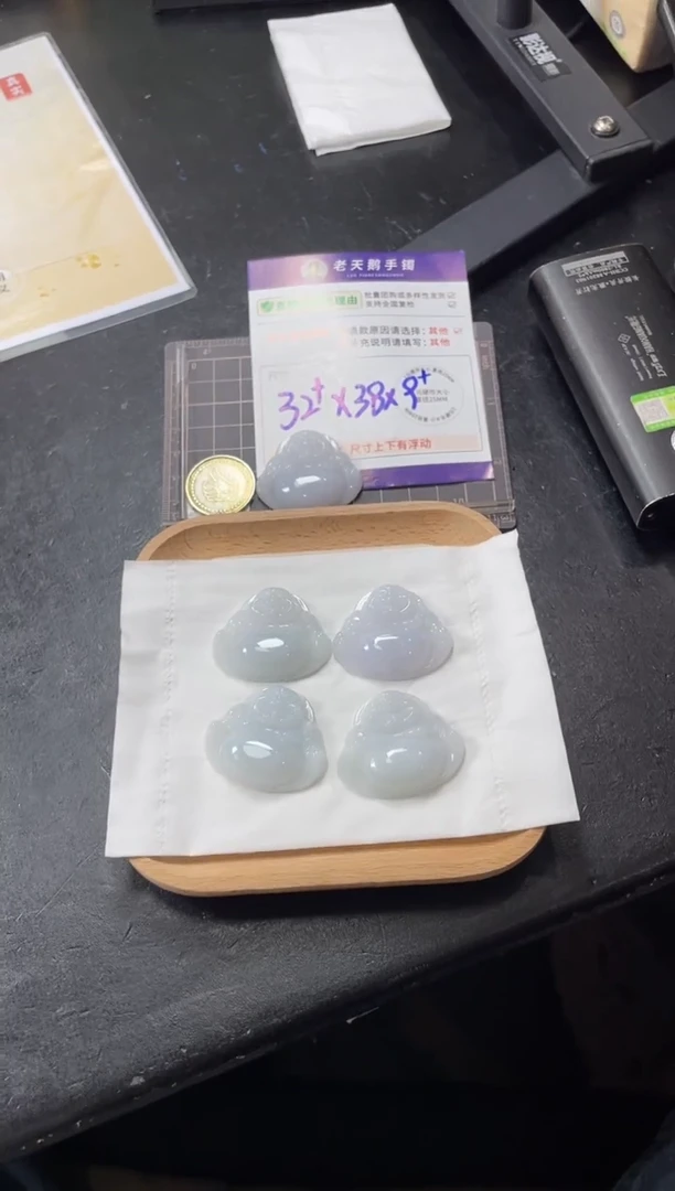 翡翠挂件未镶嵌佛公5配绳/多样性发其一CP