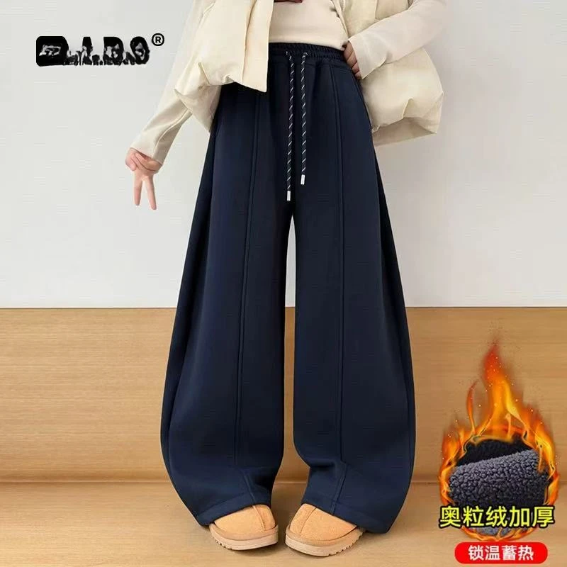 8552加绒宽松百搭显瘦休闲裤