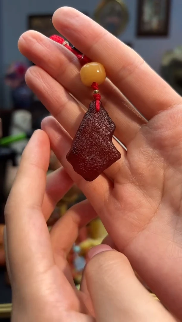 琥珀颈饰未镶嵌手机挂