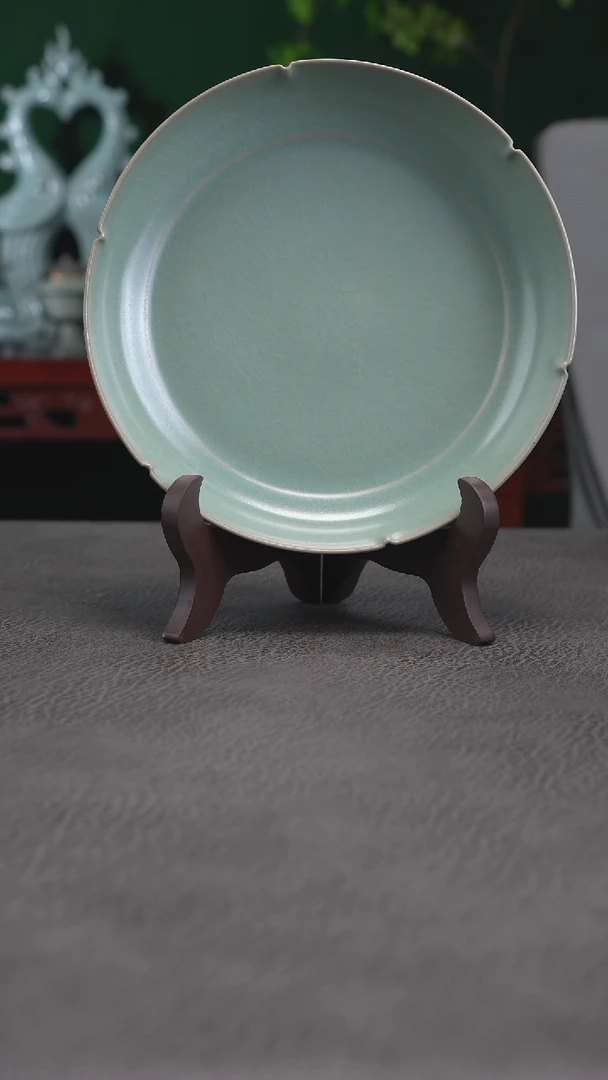 柴烧-葵口洗18.5精品-二