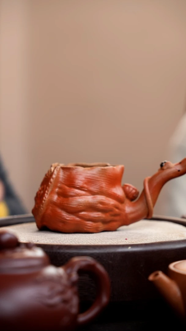 【闪购商品】紫砂茶壶段泥莲子公道杯仿生