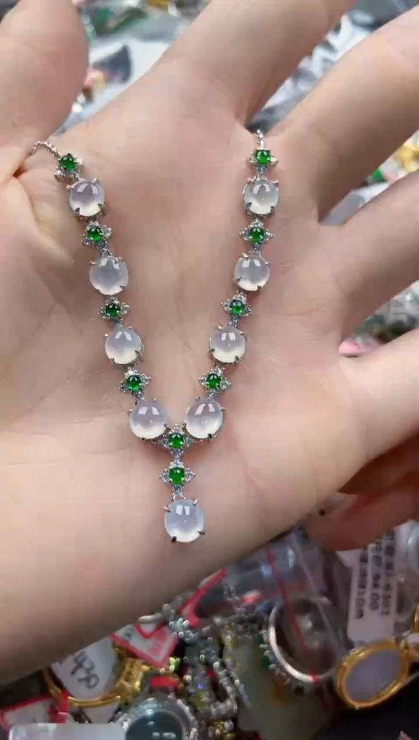 银S925镶嵌戒指翡翠3333----9